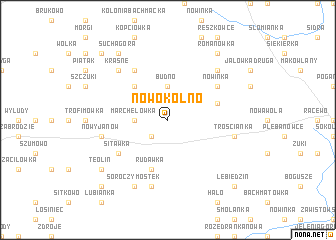 map of Nowokolno