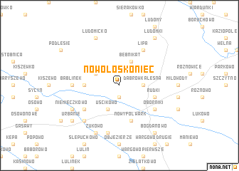 map of Nowołoskoniec