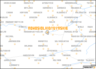 map of Nowosiółki Dydyńskie