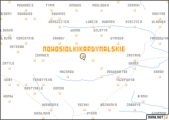 map of Nowosiółki Kardynalskie