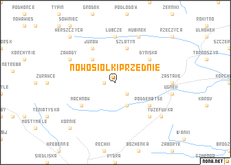 map of Nowosiółki Przednie