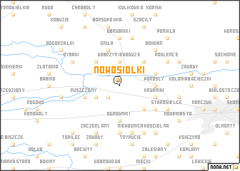 map of Nowosiółki