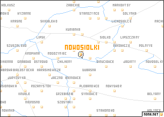 map of Nowosiółki
