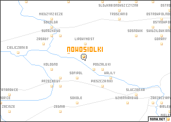 map of Nowosiółki