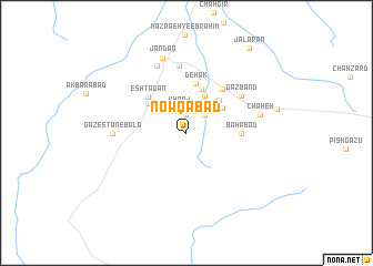 map of Nowqābād