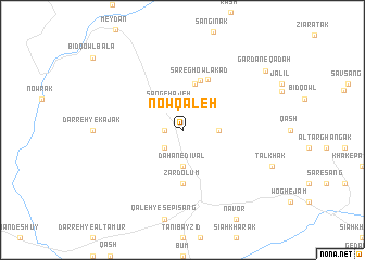 map of Now Qal‘eh