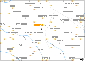 map of Nowshahr