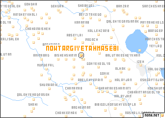 map of Nowtargī-ye Ţahmāsebī