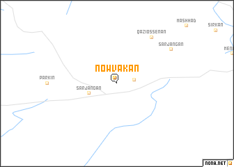 map of Nowvakān