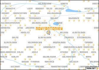 map of Nowy Antoniew