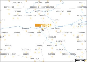 map of Nowy Dwór