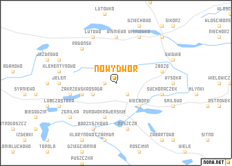 map of Nowy Dwór