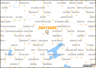 map of Nowy Dwór