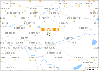 map of Nowy Dwór