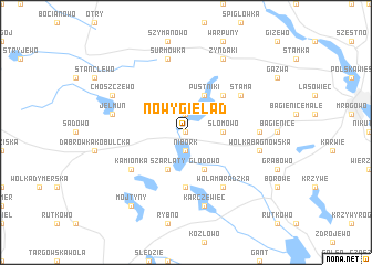 map of Nowy Gieląd