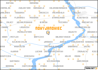 map of Nowy Janowiec