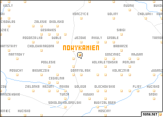 map of Nowy Kamień