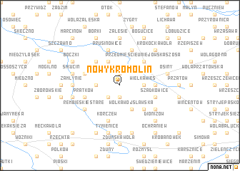 map of Nowy Kromolin