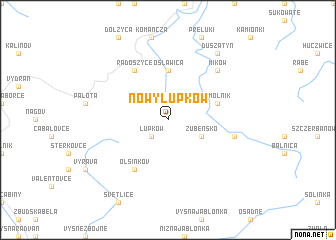 map of Nowy Łupków