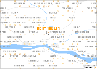 map of Nowy Modlin