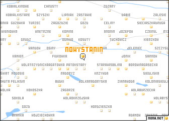 map of Nowy Stanin