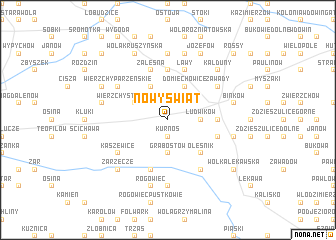 map of Nowy Świat