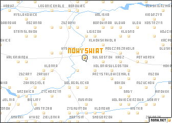 map of Nowy Świat