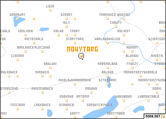 map of Nowy Targ