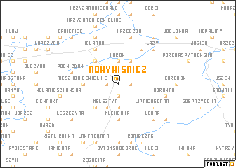 map of Nowy Wiśnicz