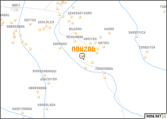 map of Nowzād