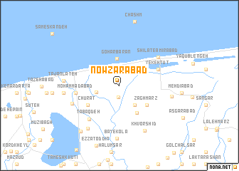 map of Nowz̄arābād