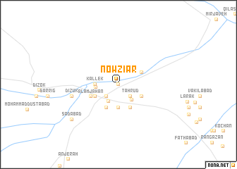 map of Nowzīār