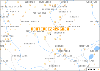 map of Noxtepec Zaragoza