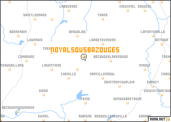 map of Noyal-sous-Bazouges