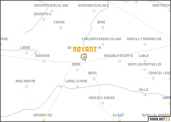 map of Noyant