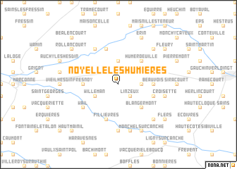 map of Noyelle-lès-Humières