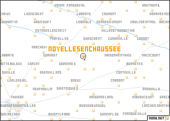 map of Noyelles-en-Chaussée