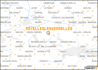 map of Noyelles-lès-Vermelles
