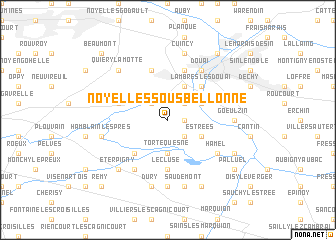 map of Noyelles-sous-Bellonne