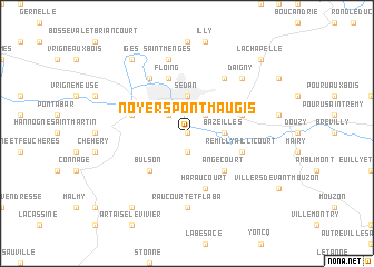 map of Noyers-Pont-Maugis