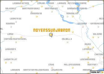 map of Noyers-sur-Jabron