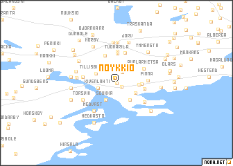 map of Nöykkiö