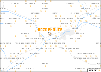 map of Nozdrkovce