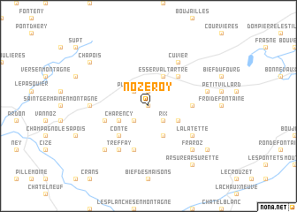 map of Nozeroy