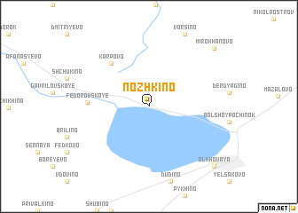 map of Nozhkino