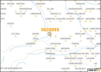 map of Nozières