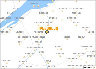 map of Npébougou