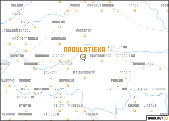 map of Npoula Tiéka