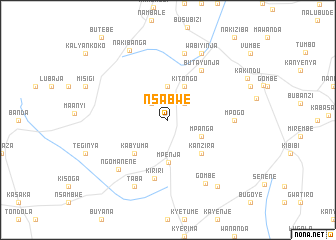 map of Nsabwe