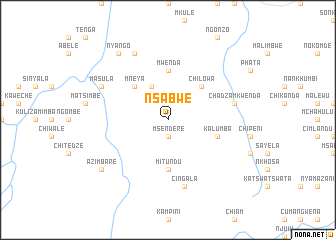 map of Nsabwe